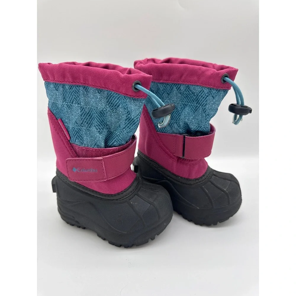 Columbia's‎ Powderbug Plus II Print Boots Youth Sz 5  baby